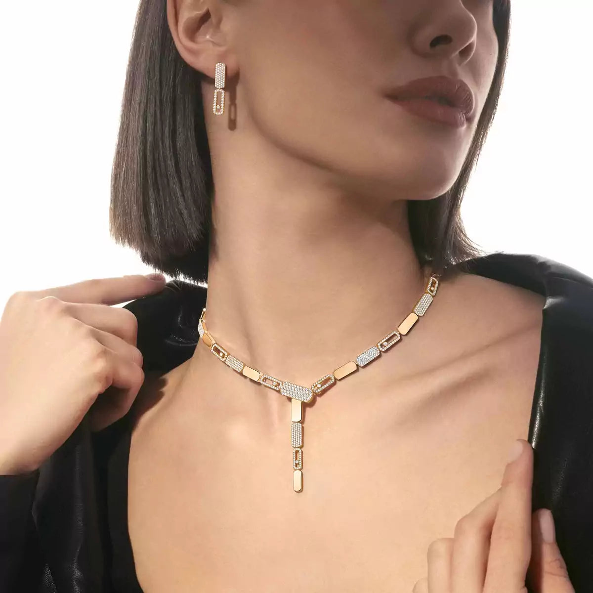 [Dawnora Jewelry]Imperial Move SM Diamond Earrings