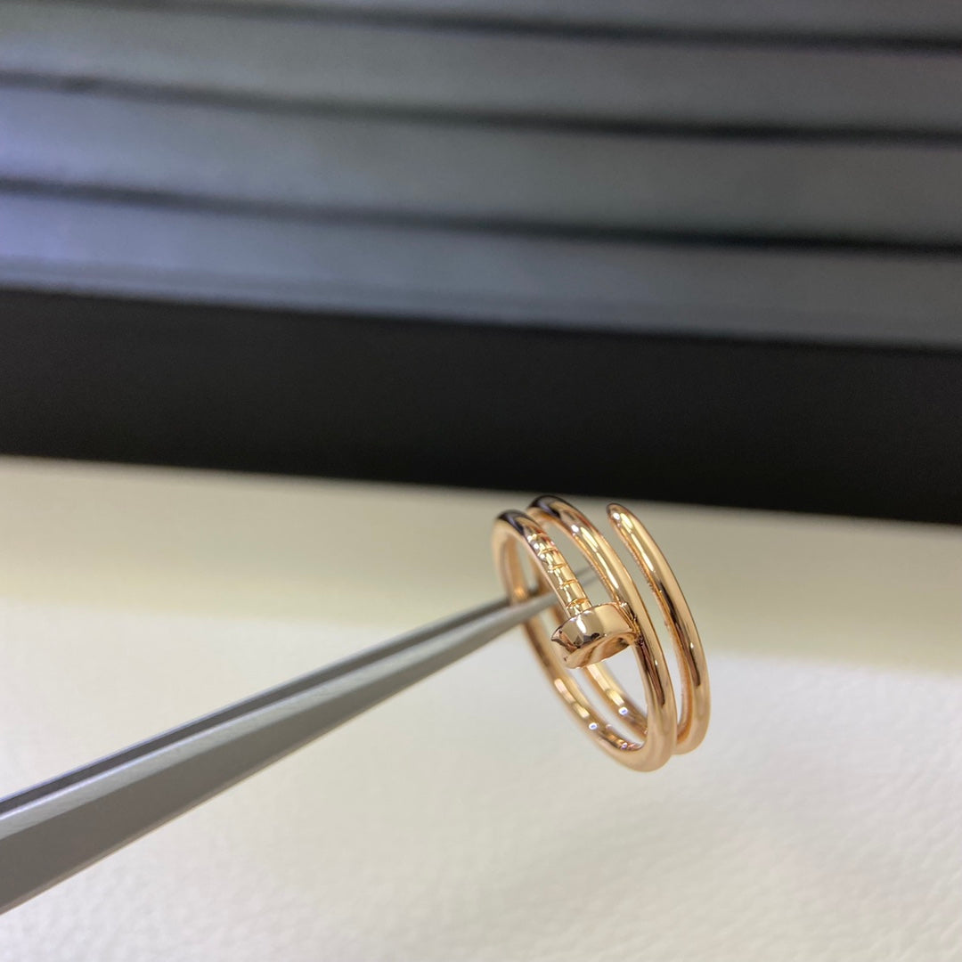 [Dawnora Jewelry]SMOOTH THREE-BAND NAIL RING