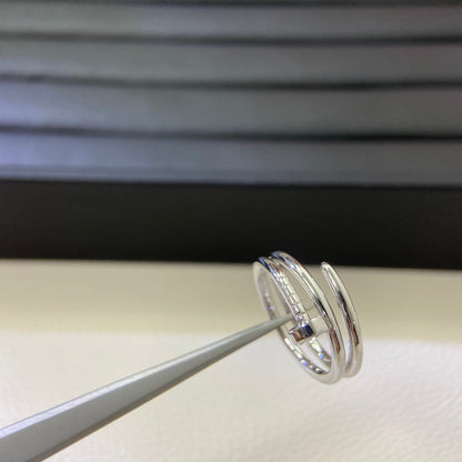 [Dawnora Jewelry]SMOOTH THREE-BAND NAIL RING