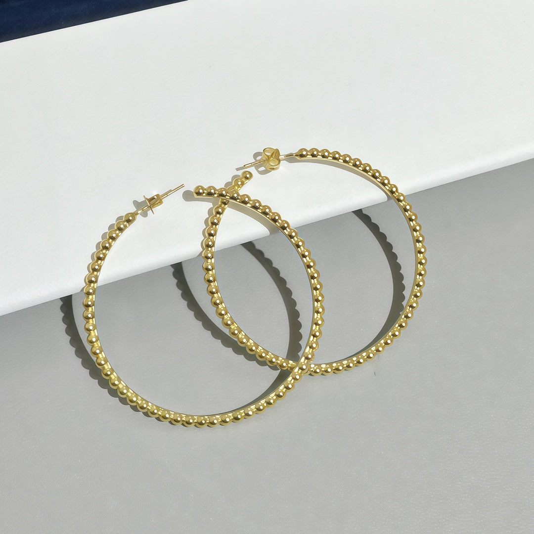 [Dawnora Jewelry] SMOOTH BEAD STUD EARRINGS