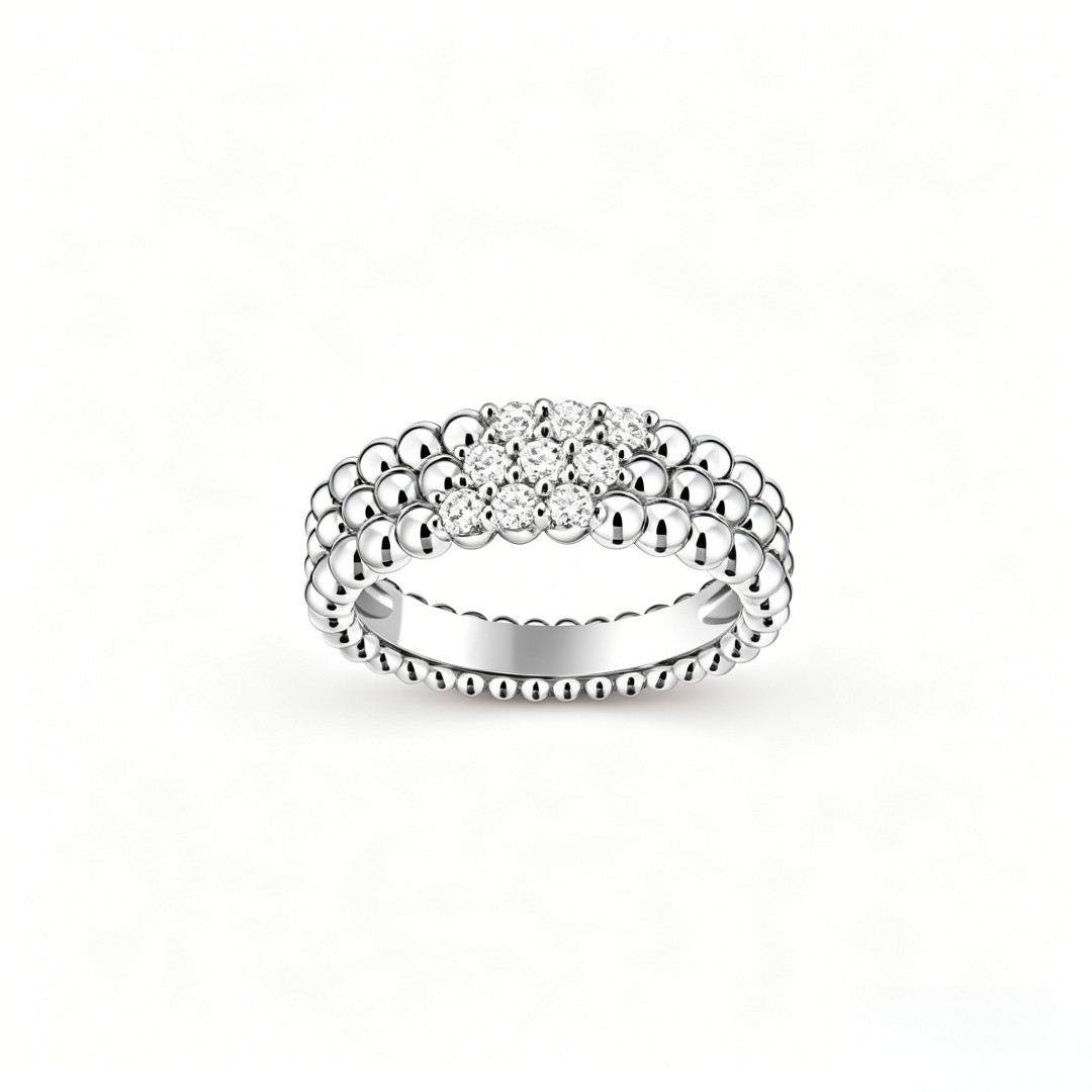 [Dawnora Jewelry] THREE-ROW DIAMOND RING