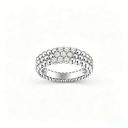 [Dawnora Jewelry] THREE-ROW DIAMOND RING