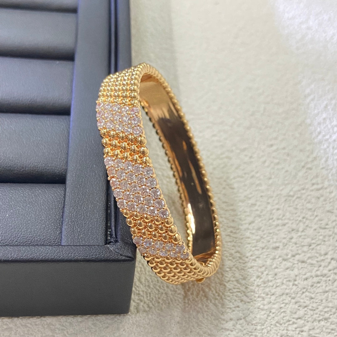 [Dawnora Jewelry]  FIVE-ROW DIAMOND BRACELET