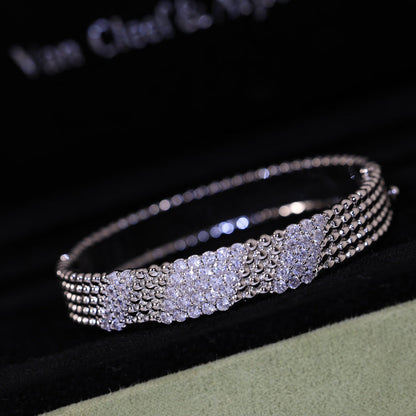 [Dawnora Jewelry]  FIVE-ROW DIAMOND BRACELET
