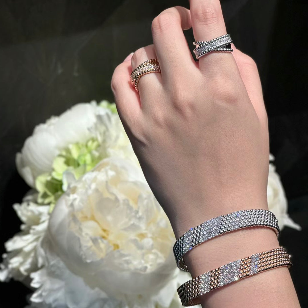 [Dawnora Jewelry]  FIVE-ROW DIAMOND BRACELET