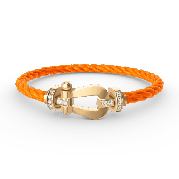 [Dawnora Jewelry]FORCE LARGE HORSESHOE HALF DIAMOND BRACELET GOLD