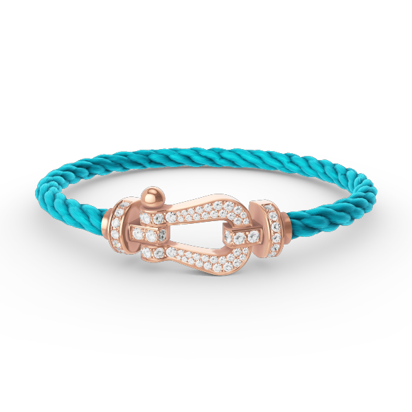 [Dawnora Jewelry]FORCE LARGE HORSESHOE FULL DIAMOND BRACELET ROSE GOLD