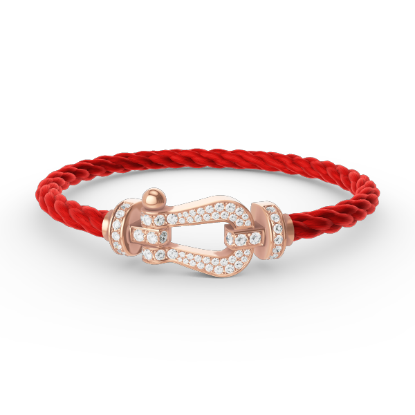 [Dawnora Jewelry]FORCE LARGE HORSESHOE FULL DIAMOND BRACELET ROSE GOLD