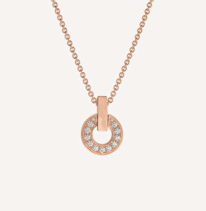 [Dawnora Jewelry]GARI NECKLACE PINK GOLD DIAMOND