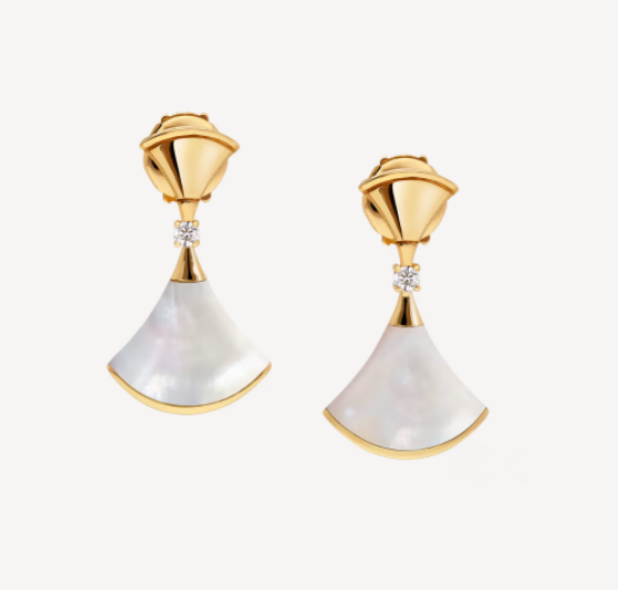 [Dawnora Jewelry]DREAM MOP 1 DIAMOND EARRINGS