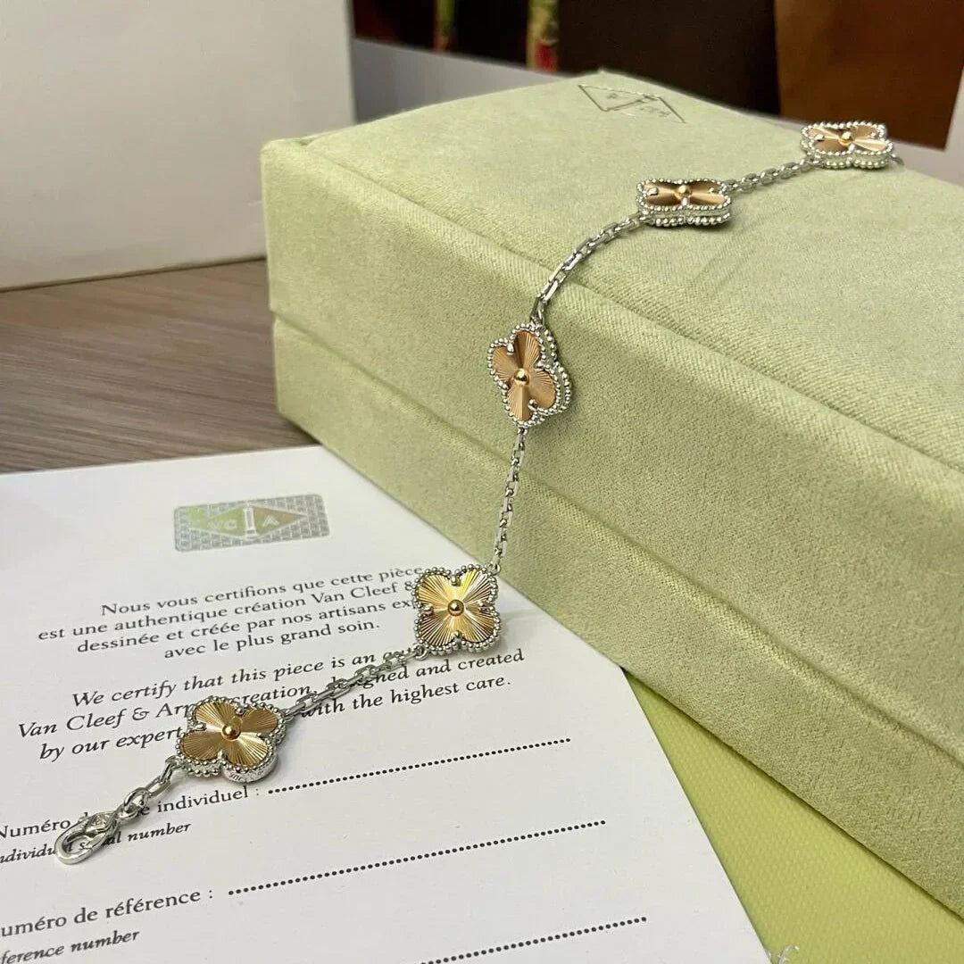 [Dawnora Jewelry] CLOVER 5 MOTIF LASER BRACELET COLLECTION