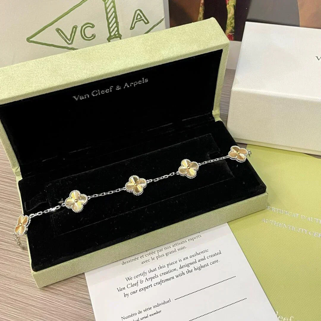[Dawnora Jewelry] CLOVER 5 MOTIF LASER BRACELET COLLECTION