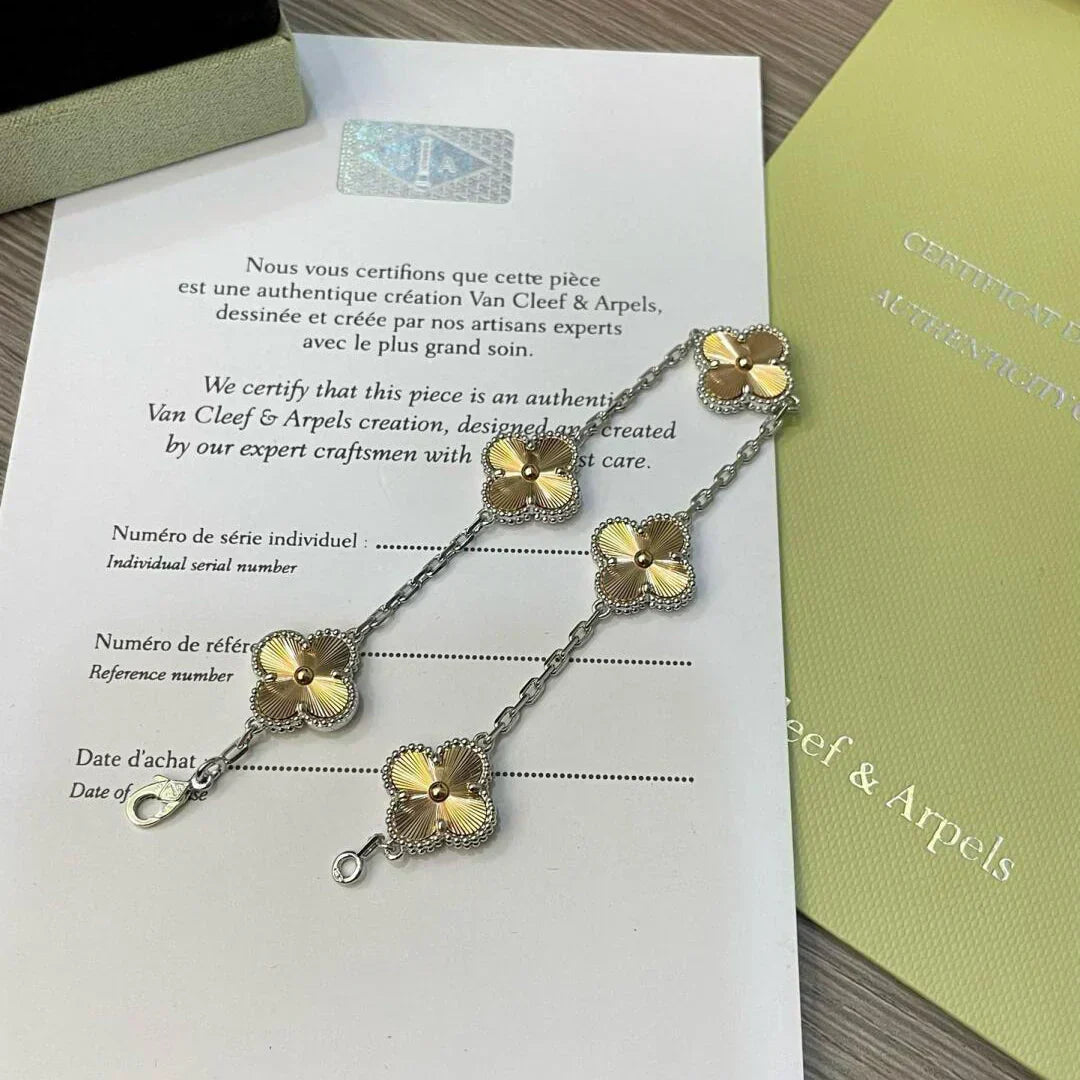 [Dawnora Jewelry] CLOVER 5 MOTIF LASER BRACELET COLLECTION