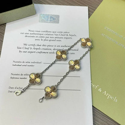 [Dawnora Jewelry] CLOVER 5 MOTIF LASER BRACELET COLLECTION