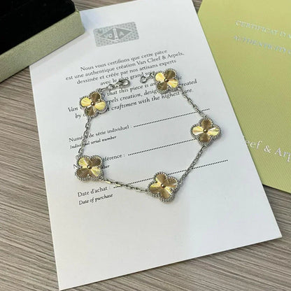 [Dawnora Jewelry] CLOVER 5 MOTIF LASER BRACELET COLLECTION