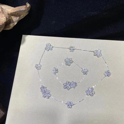 [Dawnora Jewelry]FRIVOLE SILVER 5 FLOWERS BRACELET
