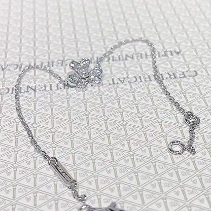 [Dawnora Jewelry]FRIVOLE SILVER FLOWER DIAMOND BRACELET