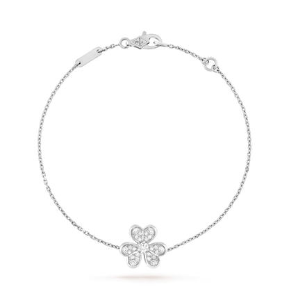 [Dawnora Jewelry]FRIVOLE SILVER FLOWER DIAMOND BRACELET
