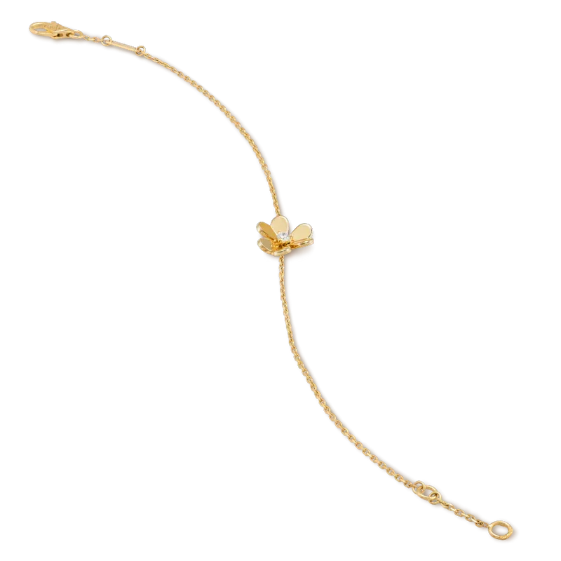 [Dawnora Jewelry]FRIVOLE GOLD FLOWER PINK MALACHITE BRACELET