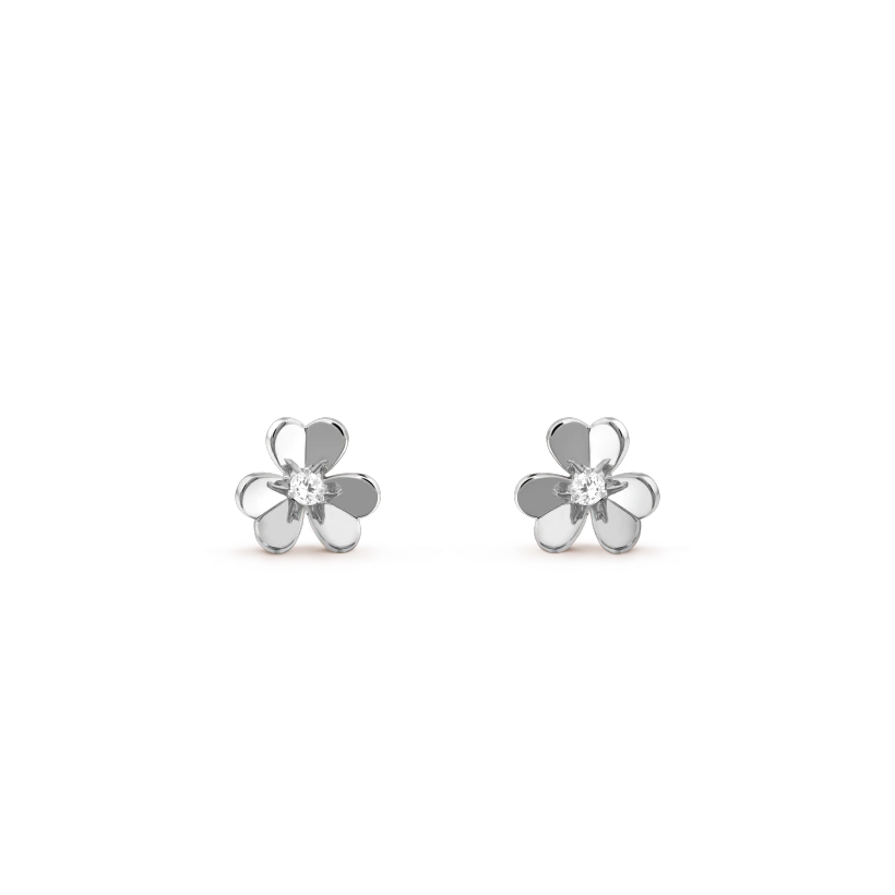 [Dawnora Jewelry]FRIVOLE MINI SILVER FLOWER EARRINGS