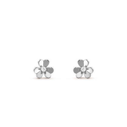 [Dawnora Jewelry]FRIVOLE MINI SILVER FLOWER EARRINGS