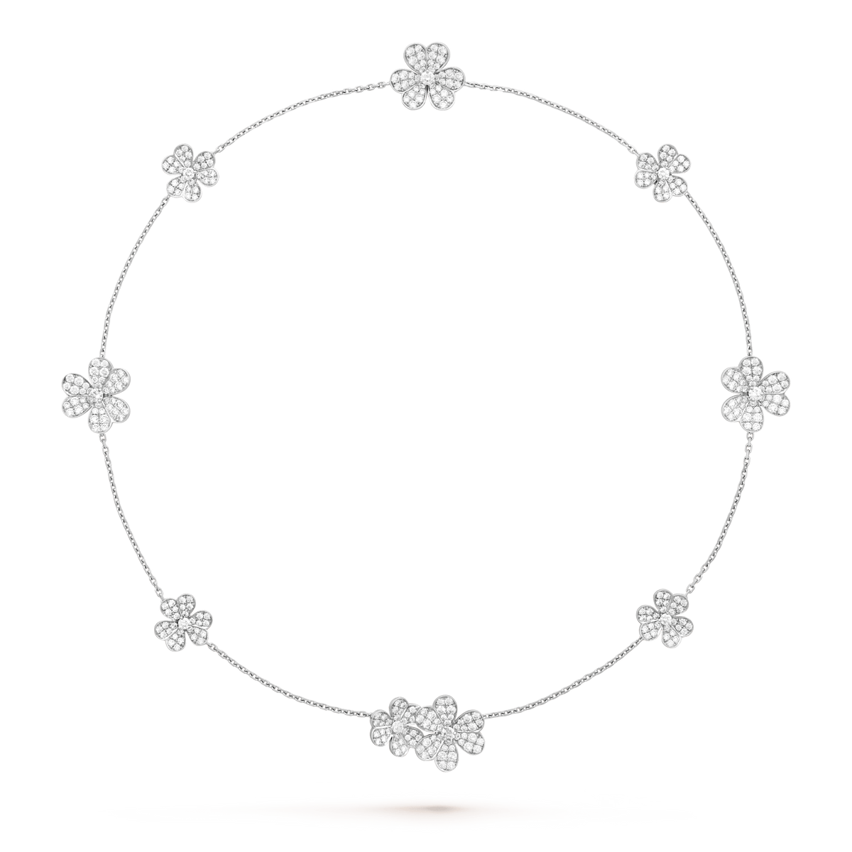 [Dawnora Jewelry]FRIVOLE SILVER 9 FLOWERS NECKLACE