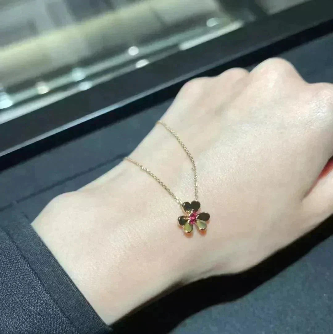 [Dawnora Jewelry]FRIVOLE GOLD FLOWER NECKLACE