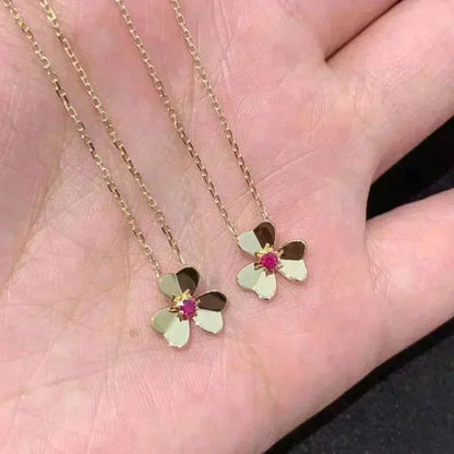 [Dawnora Jewelry]FRIVOLE GOLD FLOWER NECKLACE