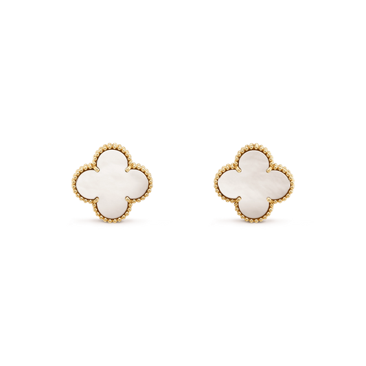 [Dawnora Jewelry]CLOVER MINI GOLD EARRINGS