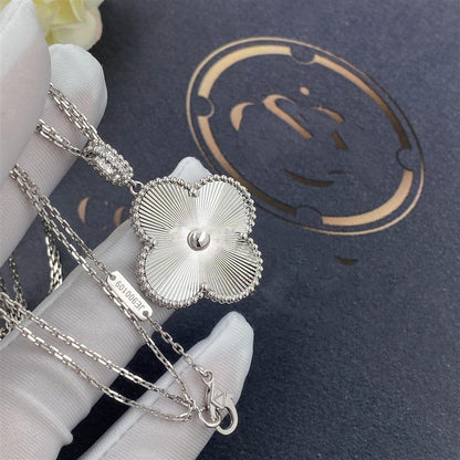 [Dawnora Jewelry]CLOVER 25MM SILVER BIG CLOVER NECKLACE