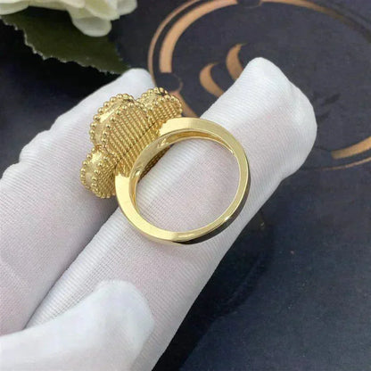 [Dawnora Jewelry]CLOVER WHITE MOP RING