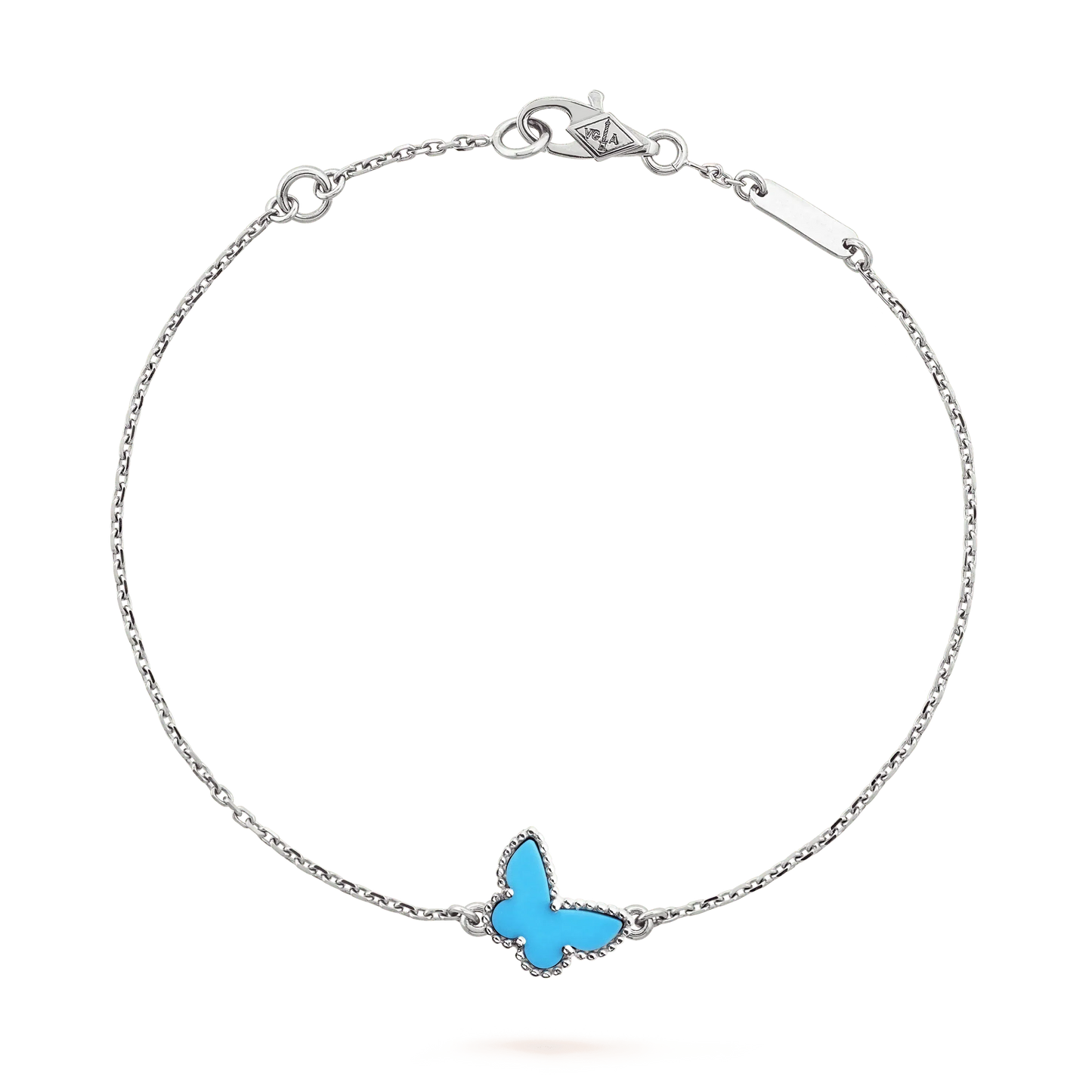 [Dawnora Jewelry]BUTTERFLY TURQUOISE BUTTERFLY BRACELET SILVER