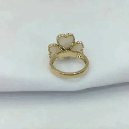 [Dawnora Jewelry]SWEET CLOVER WHITE MOP RING
