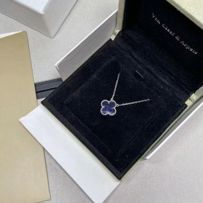[Dawnora Jewelry]CLOVER 15MM PIETERSITE NECKLACE SILVER
