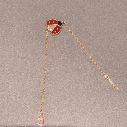 [Dawnora Jewelry]LUCKY SPRING 1 MOTIF PINK GOLD BRACELET
