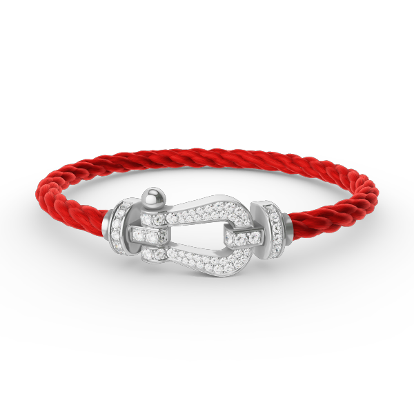 [Dawnora Jewelry]FORCE LARGE HORSESHOE FULL DIAMOND BRACELET SILVER