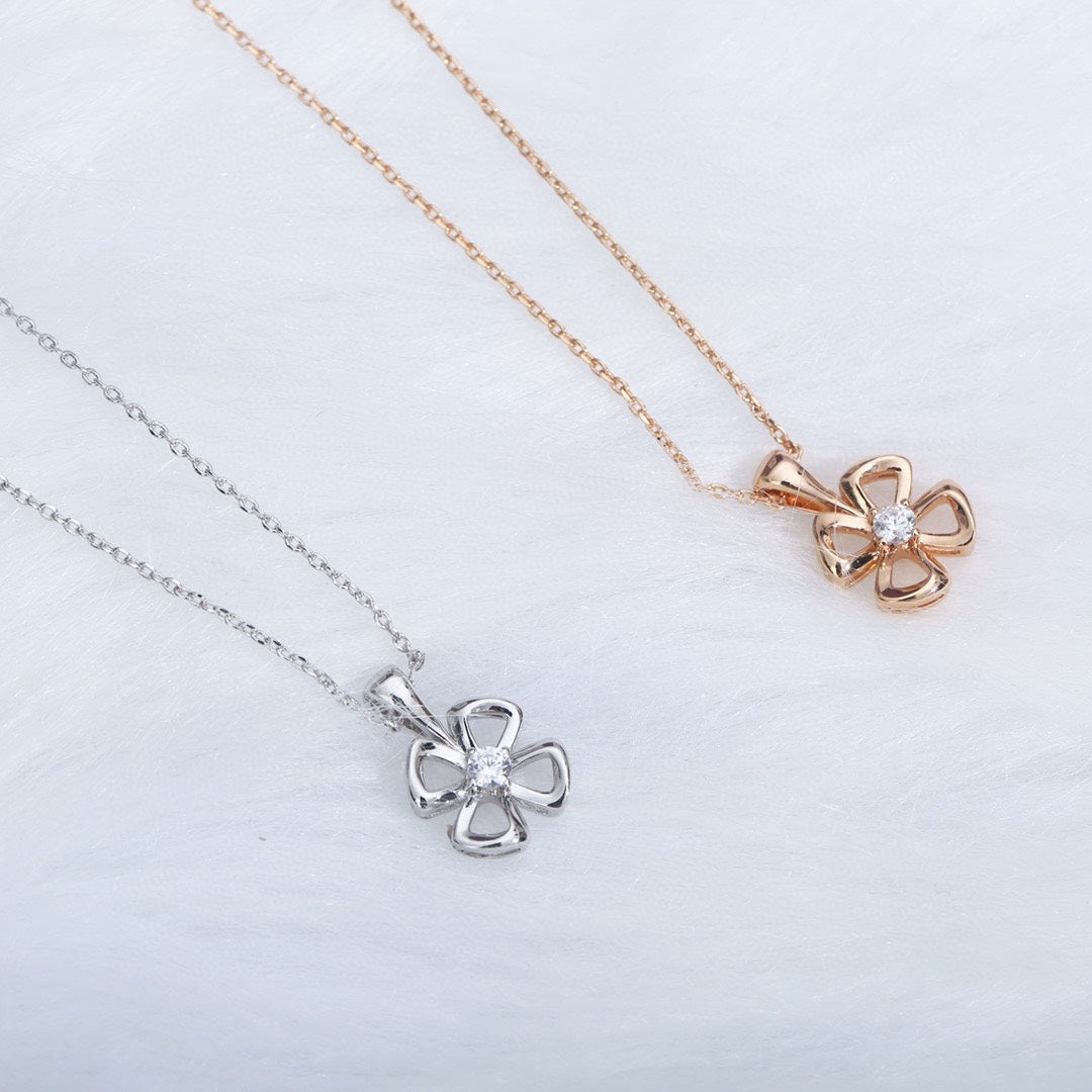 [Dawnora Jewelry]FIOREVER NECKLACE DIAMOND CENTER