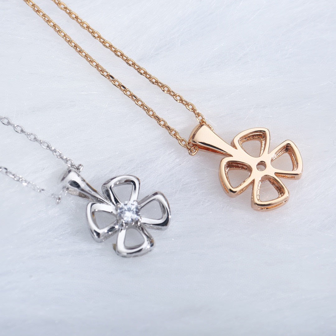 [Dawnora Jewelry]FIOREVER NECKLACE DIAMOND CENTER