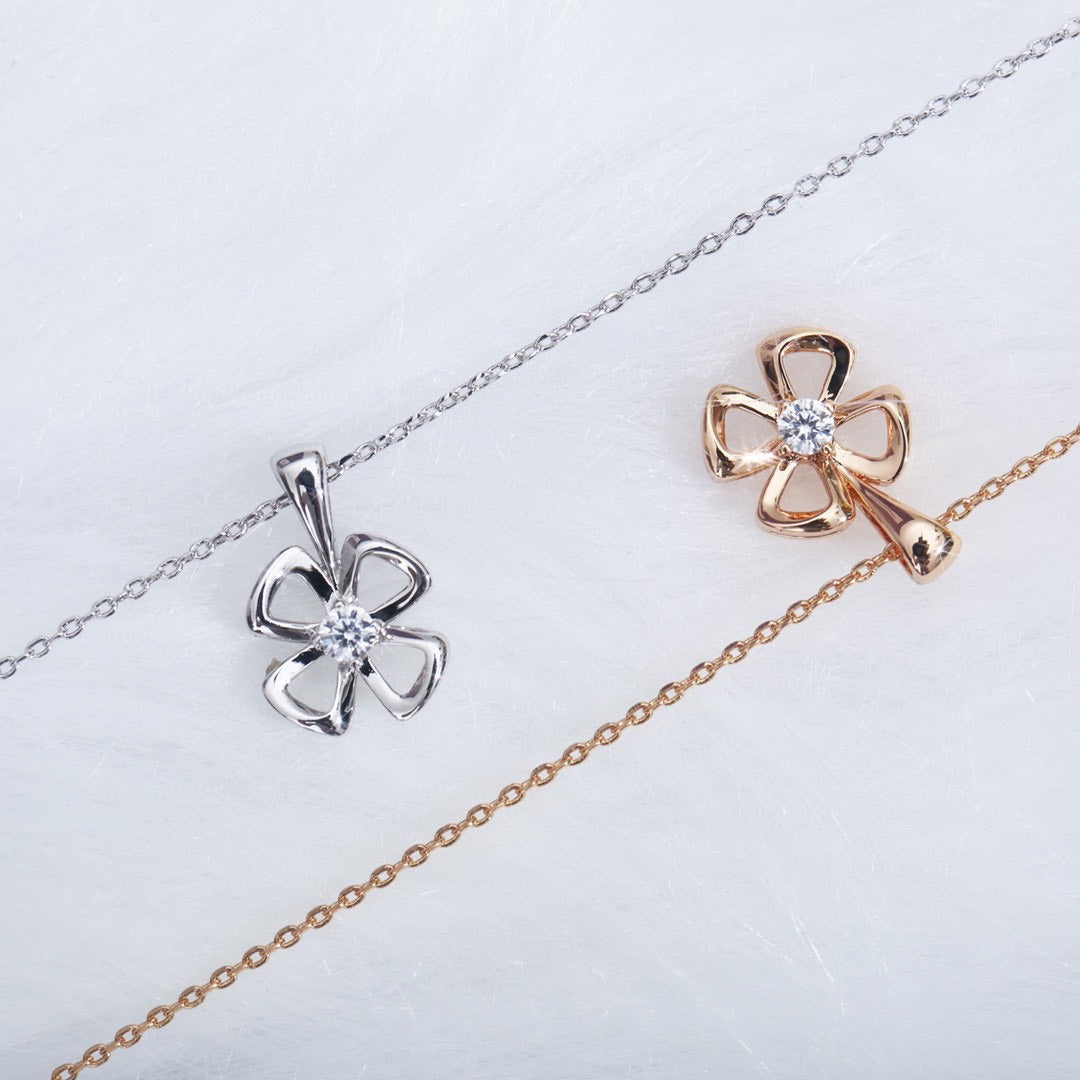 [Dawnora Jewelry]FIOREVER NECKLACE DIAMOND CENTER