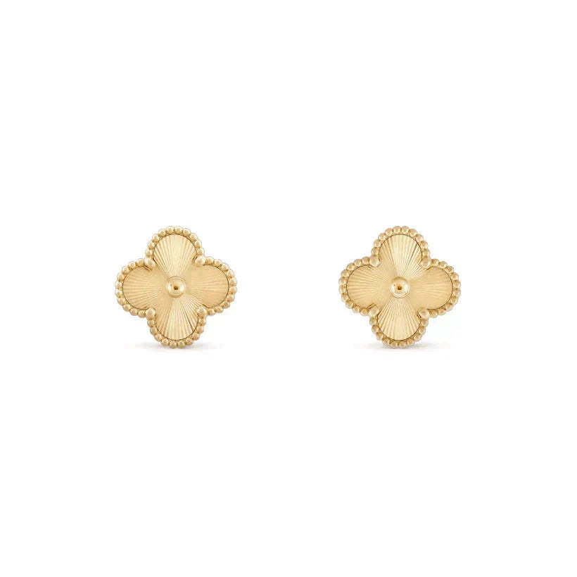 [Dawnora Jewelry]CLOVER MEDIUM 1 MOTIFS LASER EARRINGS