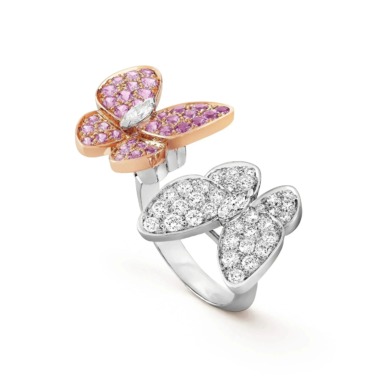 [Dawnora Jewelry]TWIN BUTTERFLY DIAMOND RING