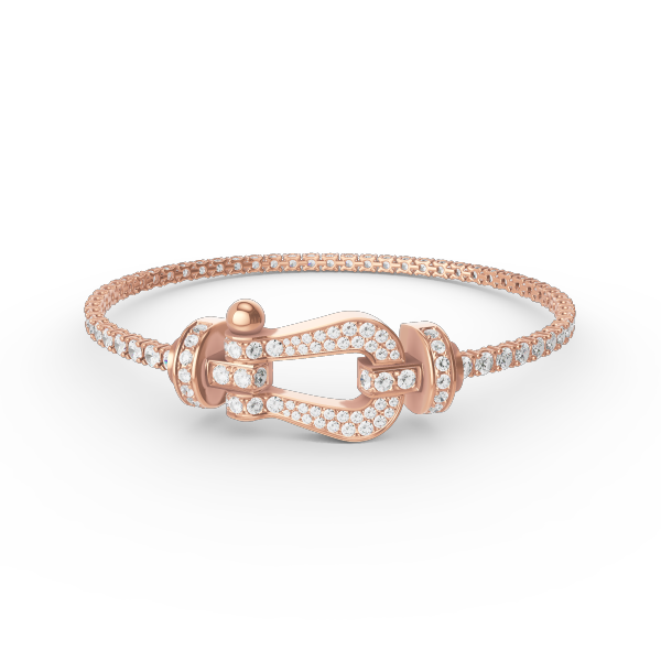 [Dawnora Jewelry]FORCE  LARGE HORSESHOE FULL DIAMOND TENNIS BRACELET