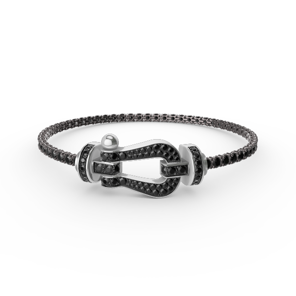 [Dawnora Jewelry]FORCE  LARGE HORSESHOE FULL DIAMOND TENNIS BRACELET